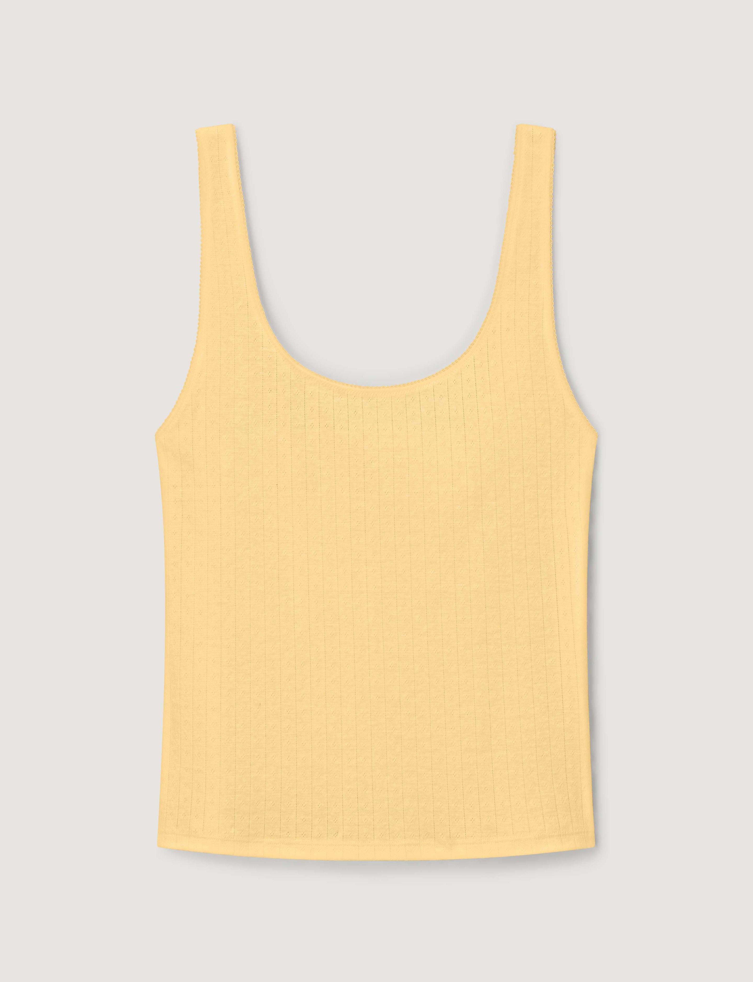 Women's Cotton Pointelle Rib Tank