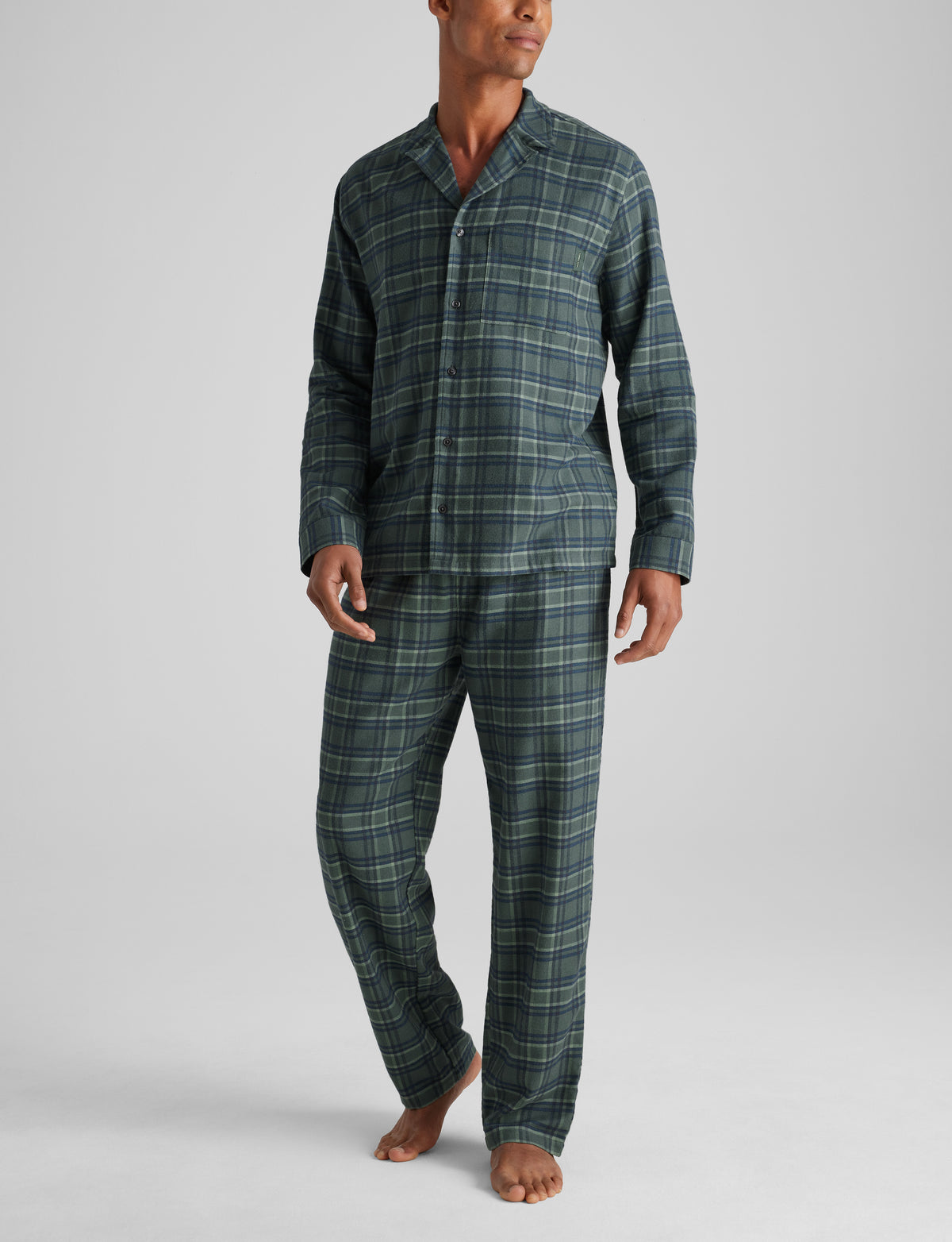 All Day Flannel Long Sleeve Button Up & Pant Set