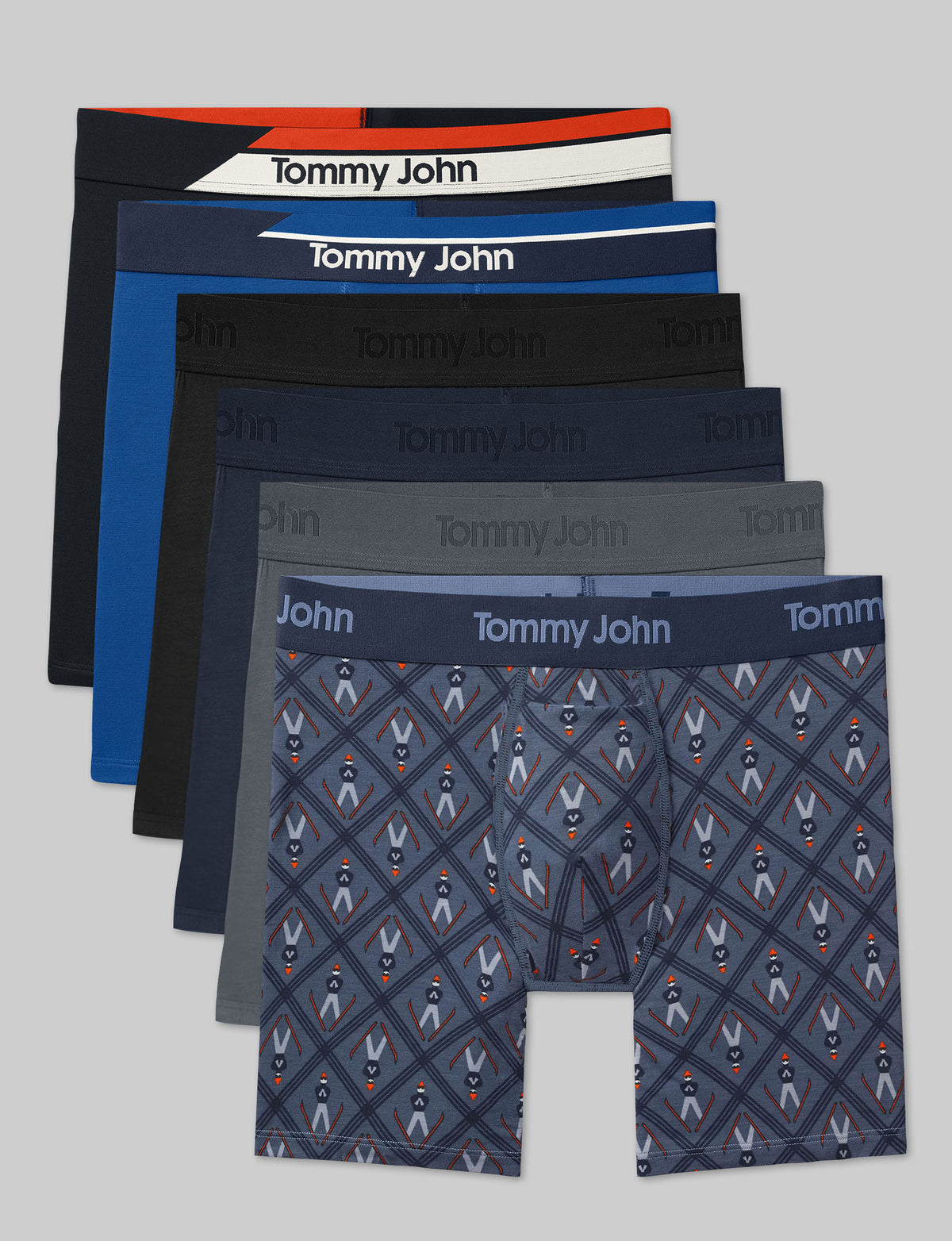 Second Skin Mid-Length Boxer Brief 6" (6-Pack)