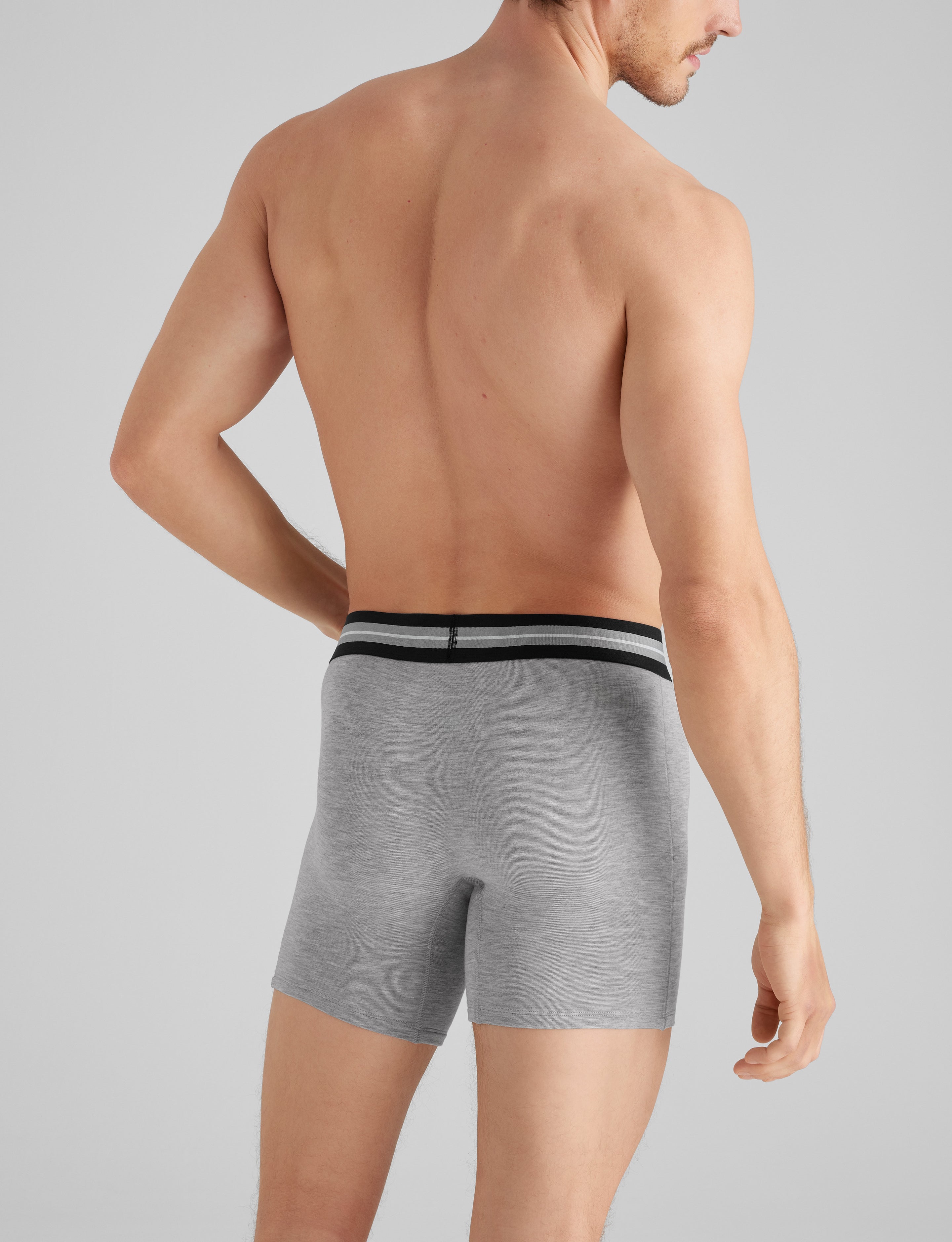 Second Skin Mid-Length Boxer Brief 6" (3-Pack)