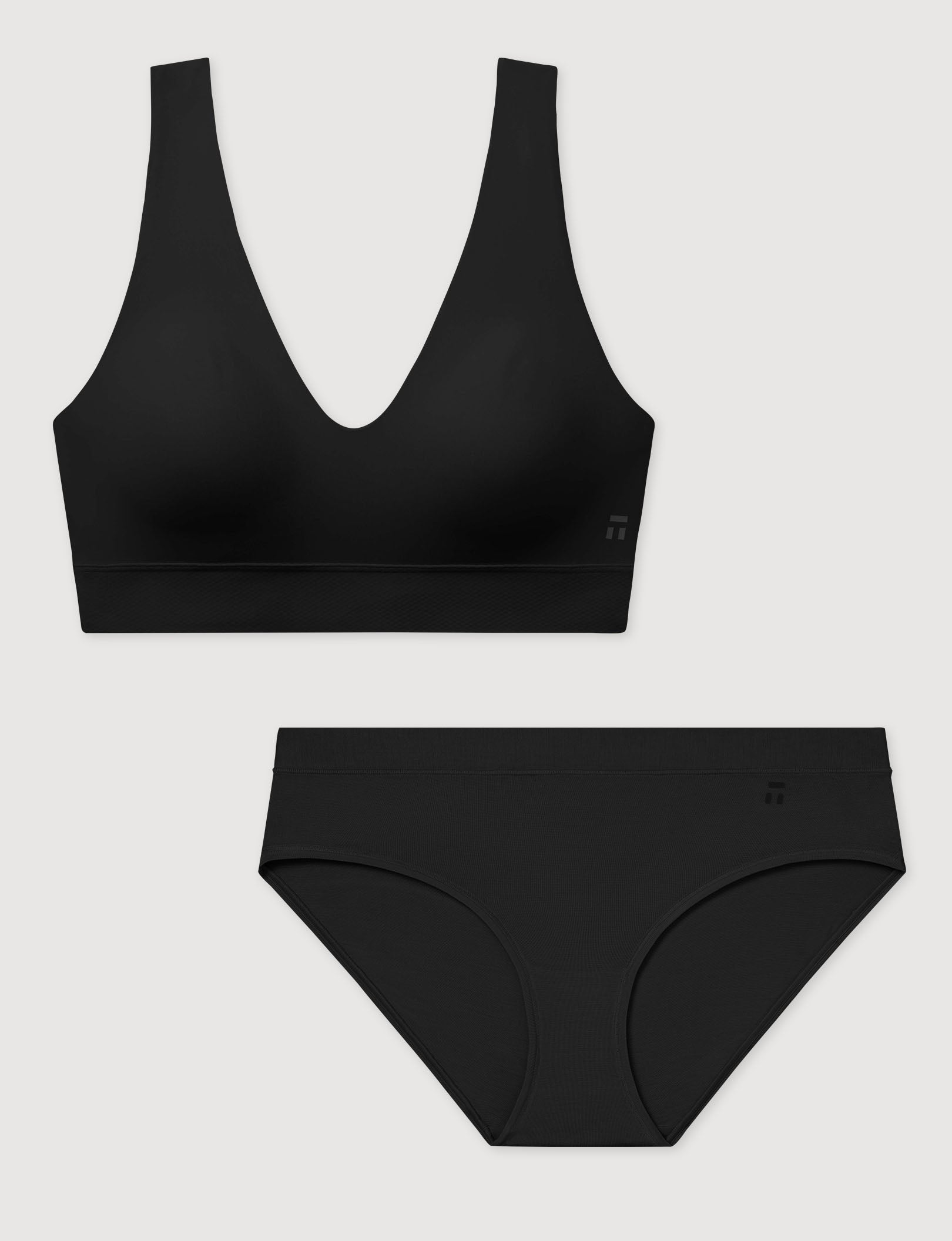 Second Skin V-Neck Bralette & Brief Set
