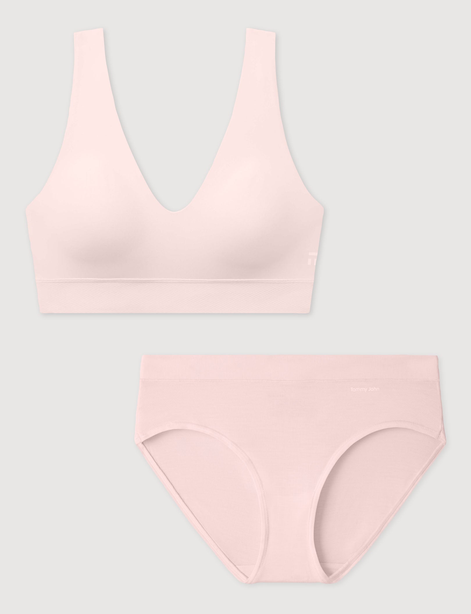 Second Skin V-Neck Bralette & Brief Set