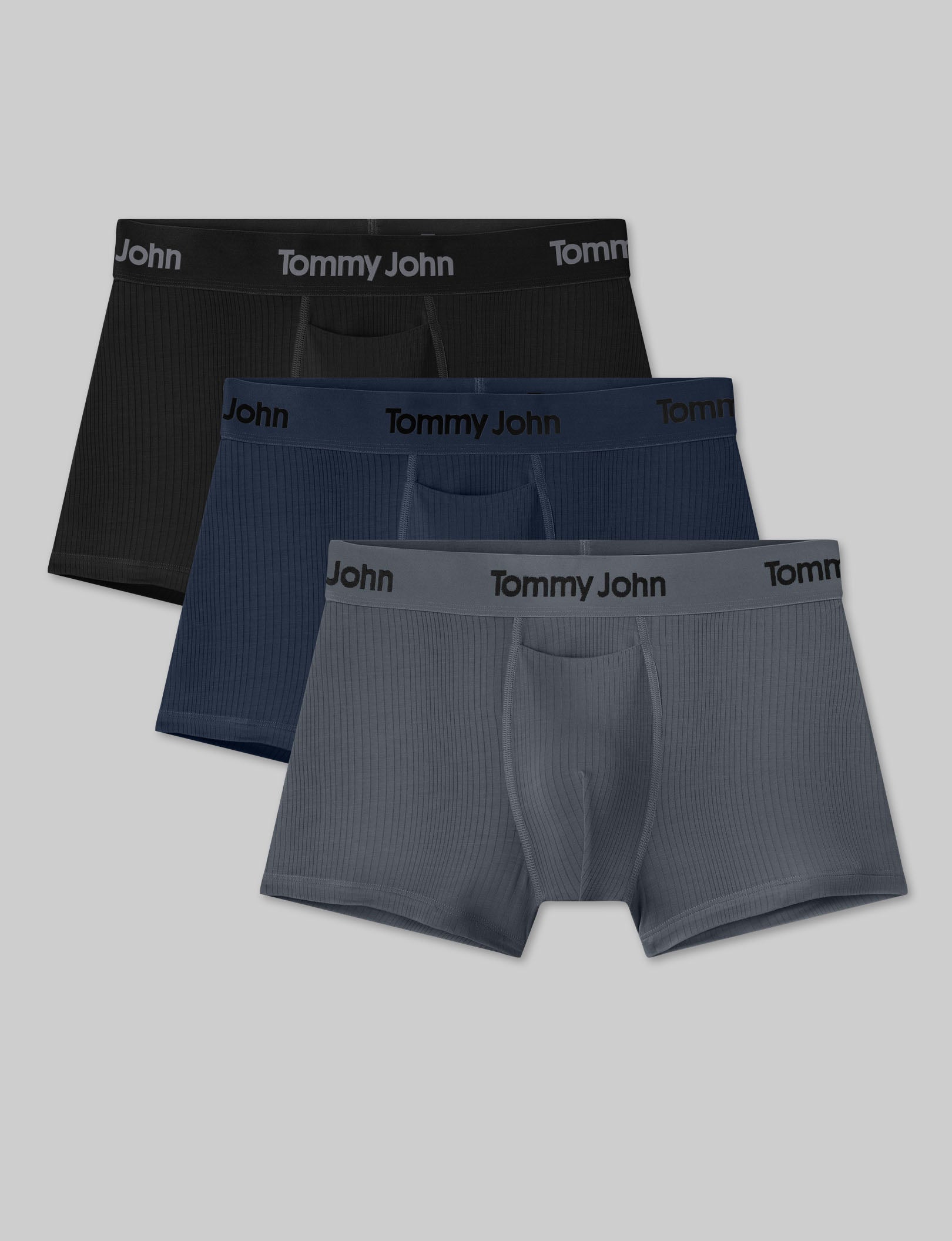 Second Skin Luxe Rib Square Cut 2" (3-Pack) – Tommy John