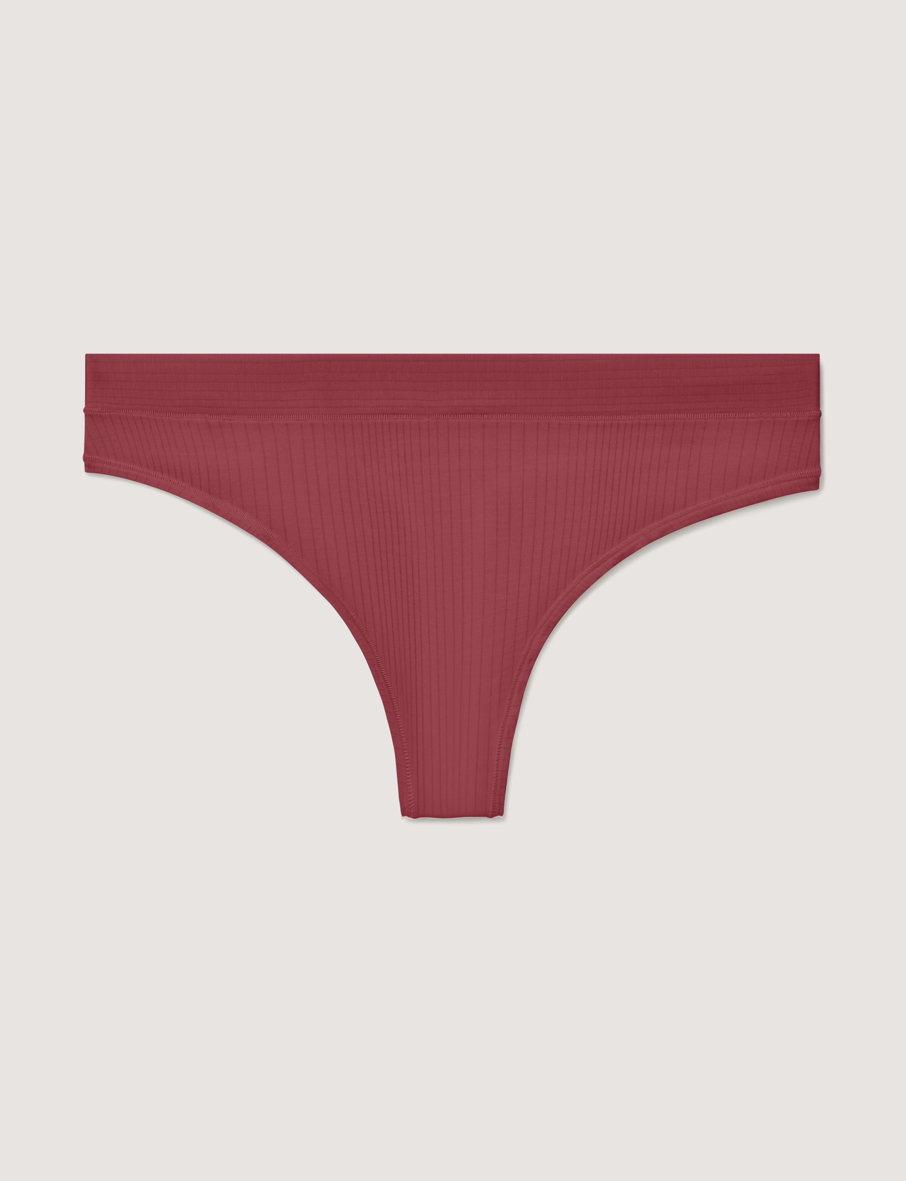 Women's Second Skin Luxe Rib Thong