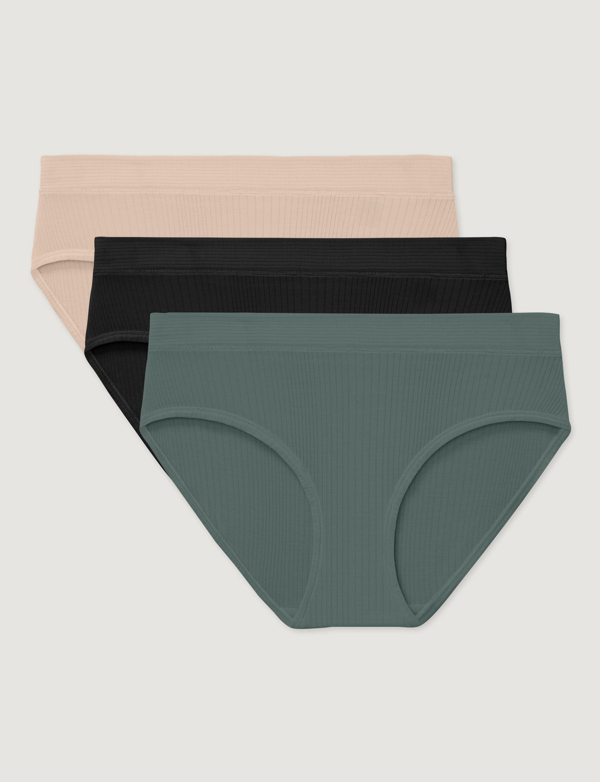 Women's Second Skin Luxe Rib Brief (3-Pack)
