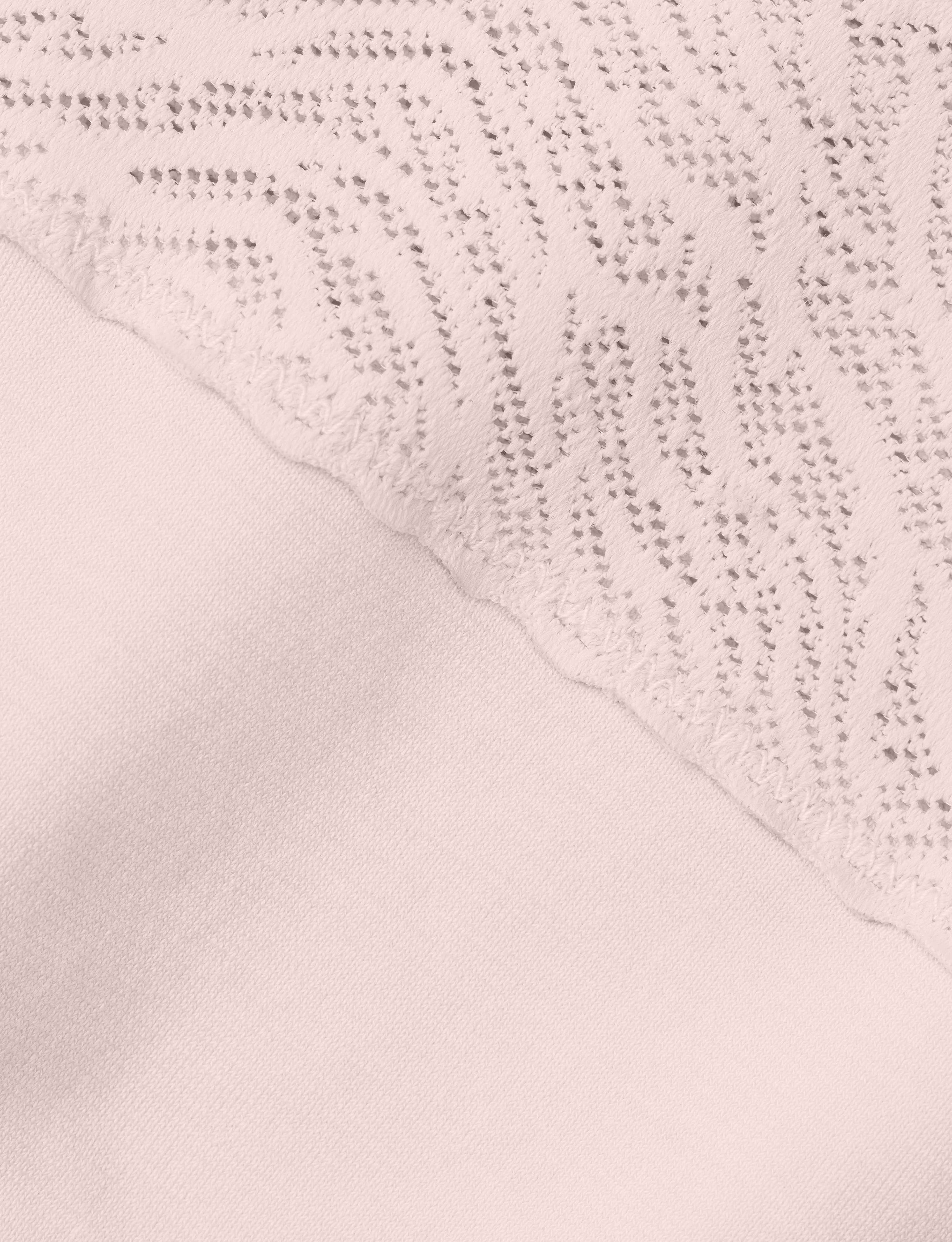 Women's Cool Cotton Thong, Lace Waist