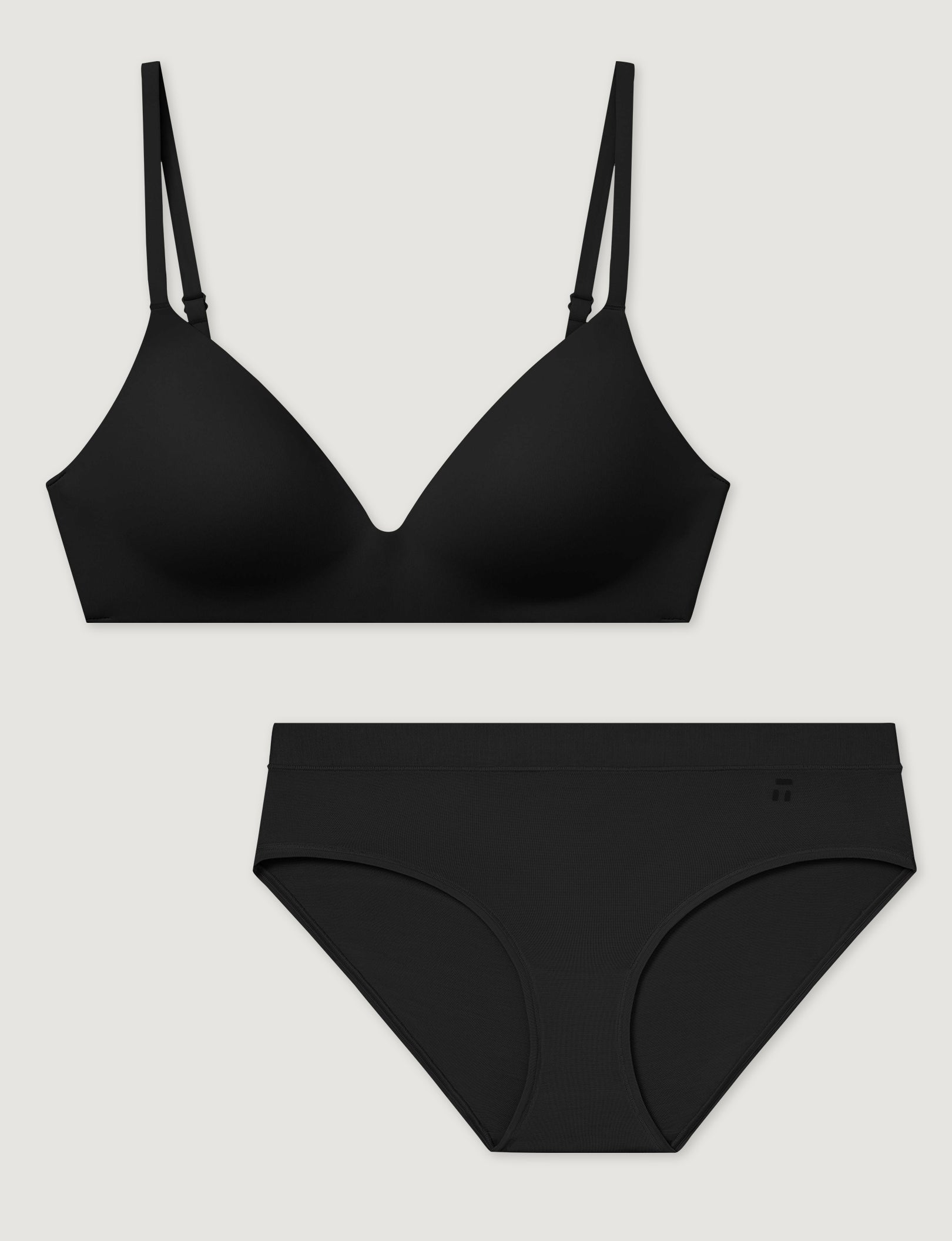 Second Skin Smoothing Wireless T-Shirt Bra & Brief Set