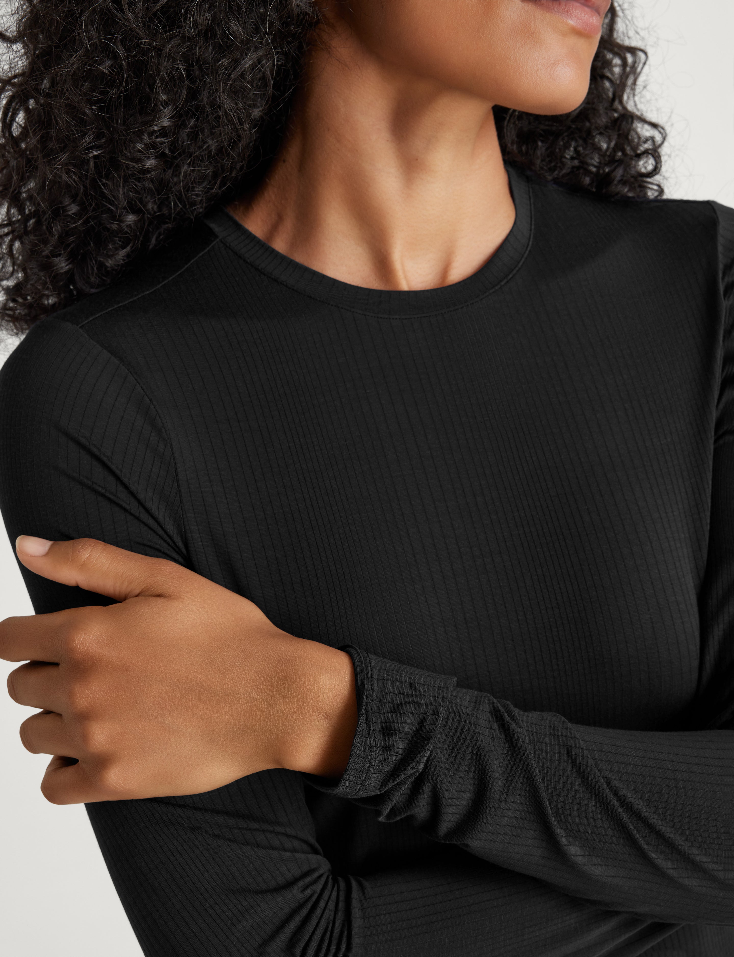 Women's Second Skin Luxe Rib Henley