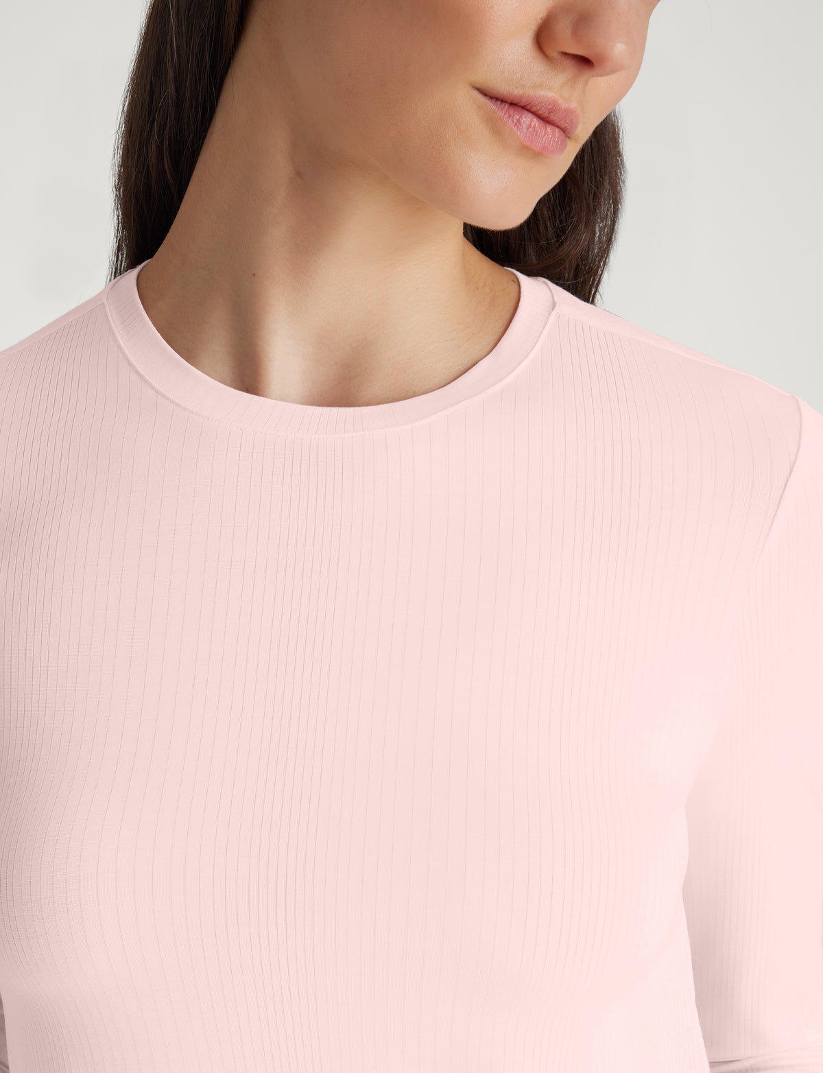 Women's Second Skin Luxe Rib Long Sleeve Crew Neck