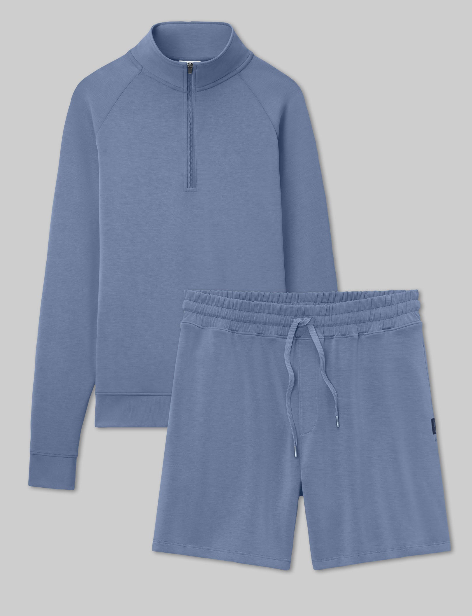Luxe Traveler Knit Quarter Zip & Short Set