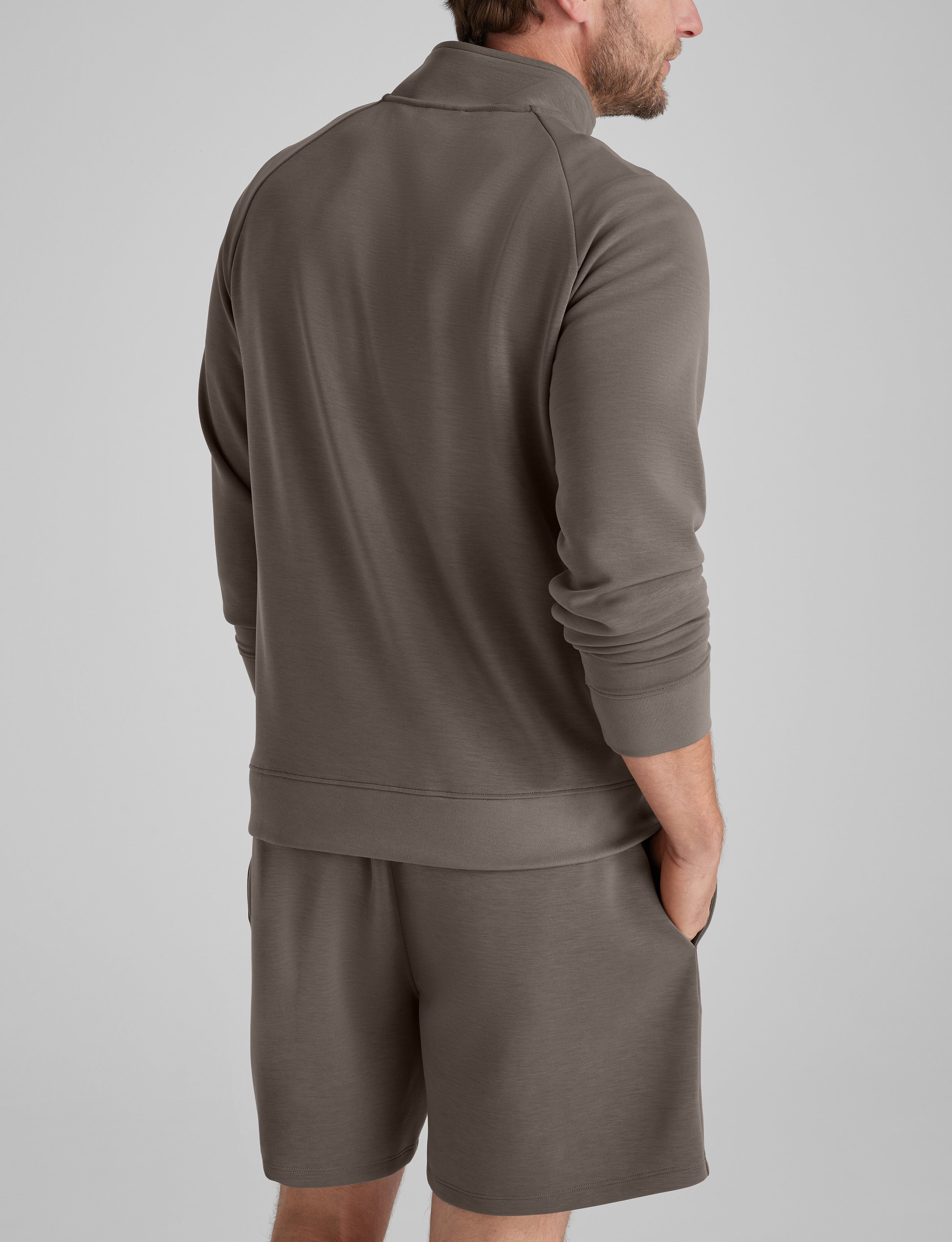 Luxe Traveler Knit Quarter Zip & Short Set