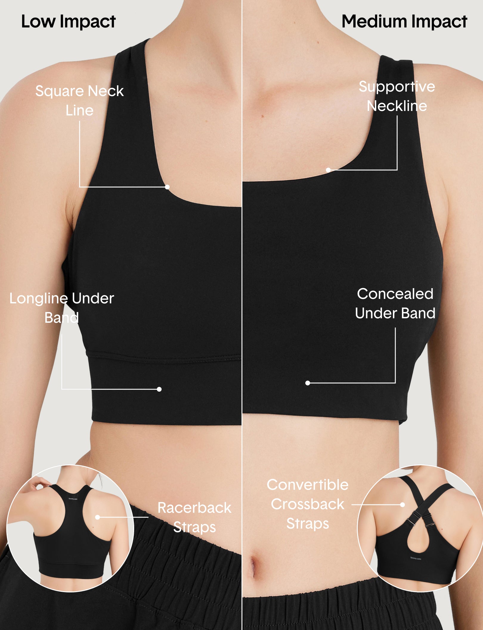 Medium Impact Sports Bra (3-Pack)