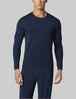 Second Skin Long Sleeve Sleep Top::Dress Blues