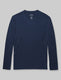 Second Skin Long Sleeve Sleep Top::Dress Blues::Swatch
