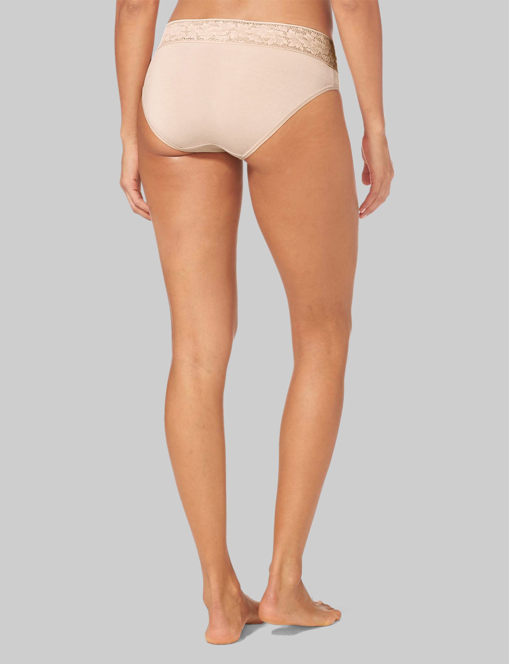 Women's Second Skin Brief, Lace Waist
