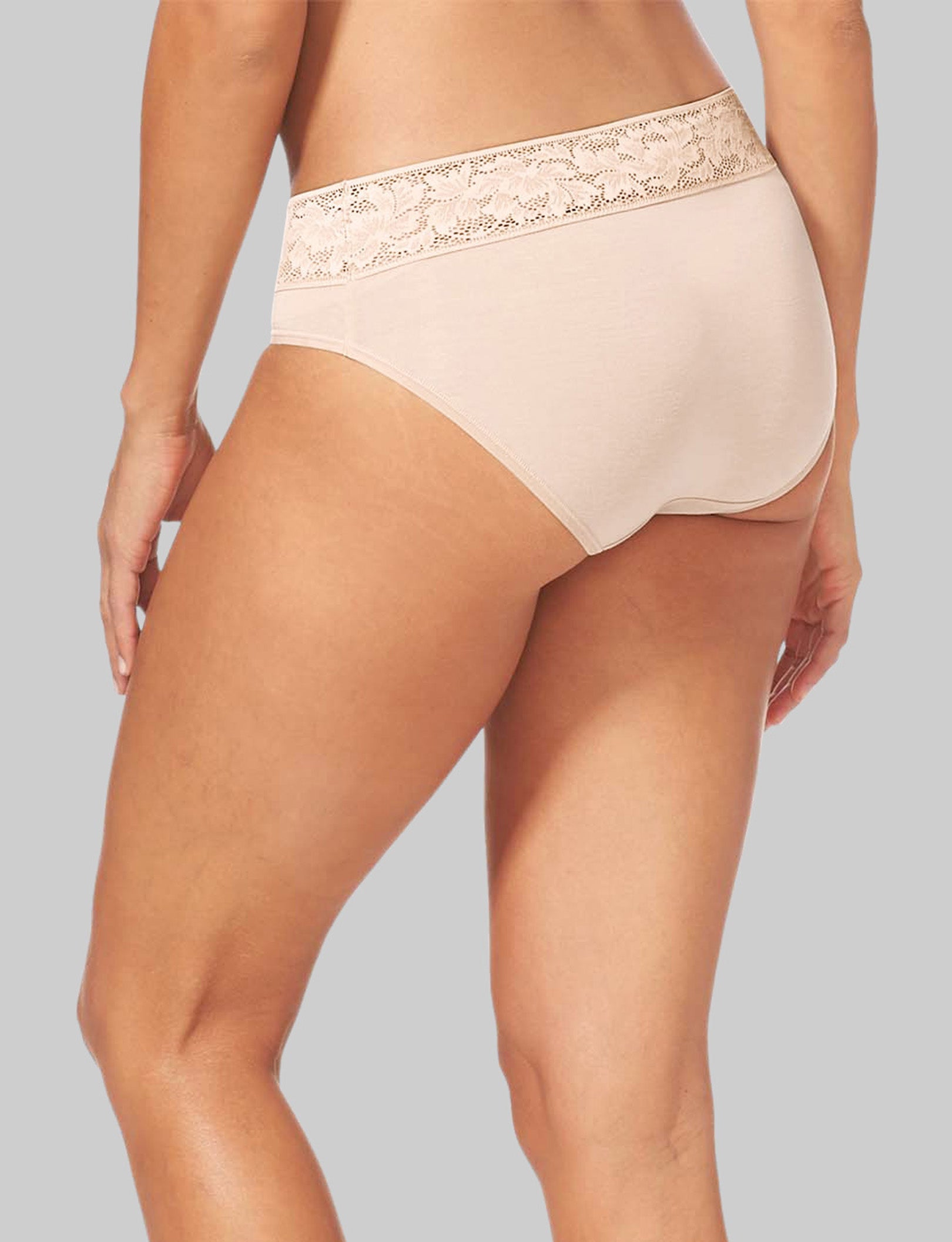 Women's Second Skin Brief, Lace Waist