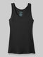 Women's Lounge Tank::Black::BR::Model is wearing Scoop Neck::Swatch