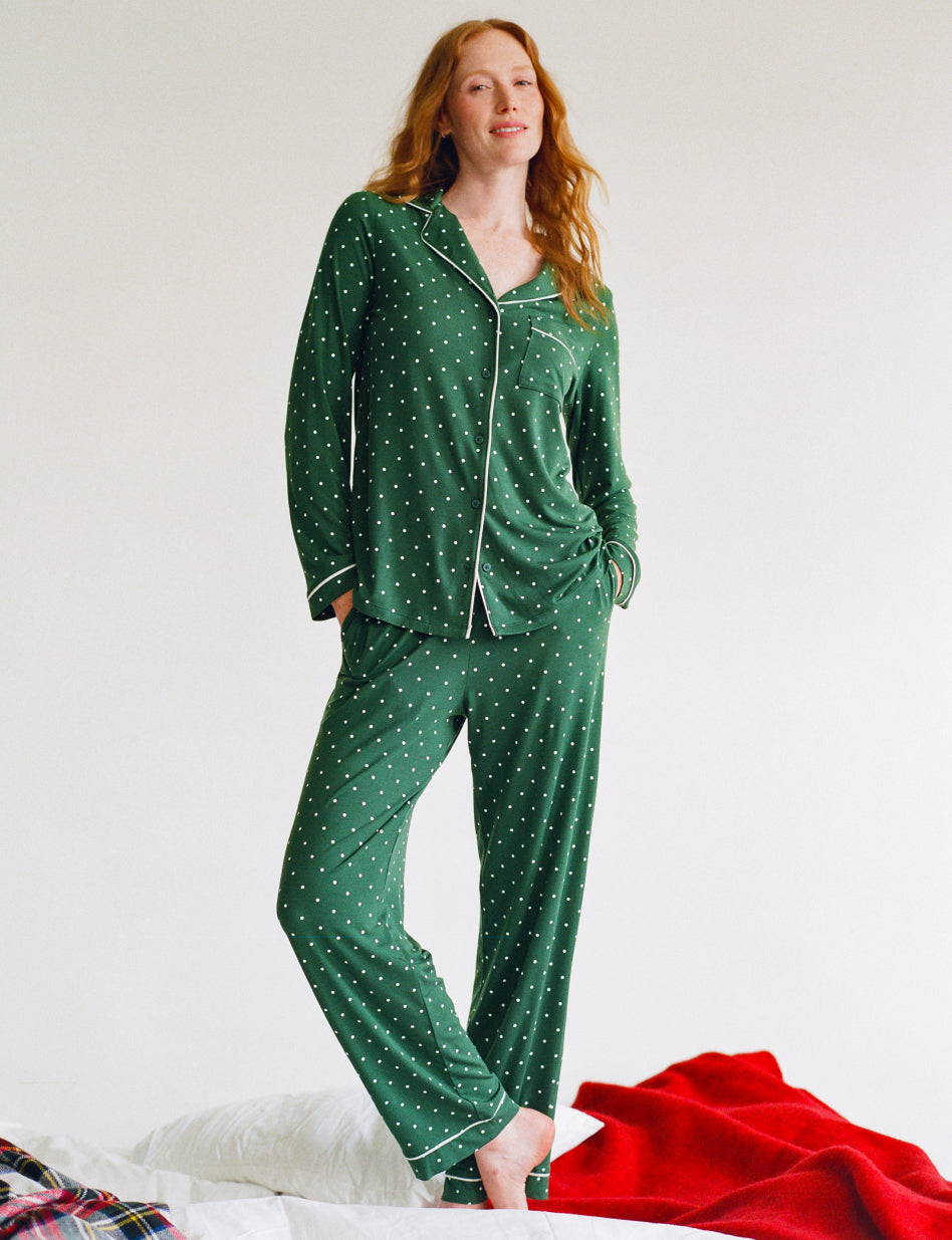 Women's Downtime Long Sleeve Pajama Top & Pant Set