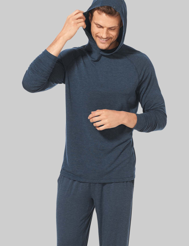 Downtime Hoodie::Dress Blues Heather