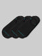 Cushioned No Show Sock (3-Pack)::Black