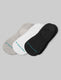 Low Cut Liner Sock (3-Pack)::Light Grey Heather/White/Black