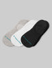 Low Cut Liner Sock (3-Pack)::Light Grey Heather/White/Black