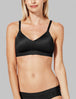 Second Skin Triangle Bralette::Black