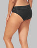 Women's Second Skin Brief, Lace Waist::Black Lace Waist