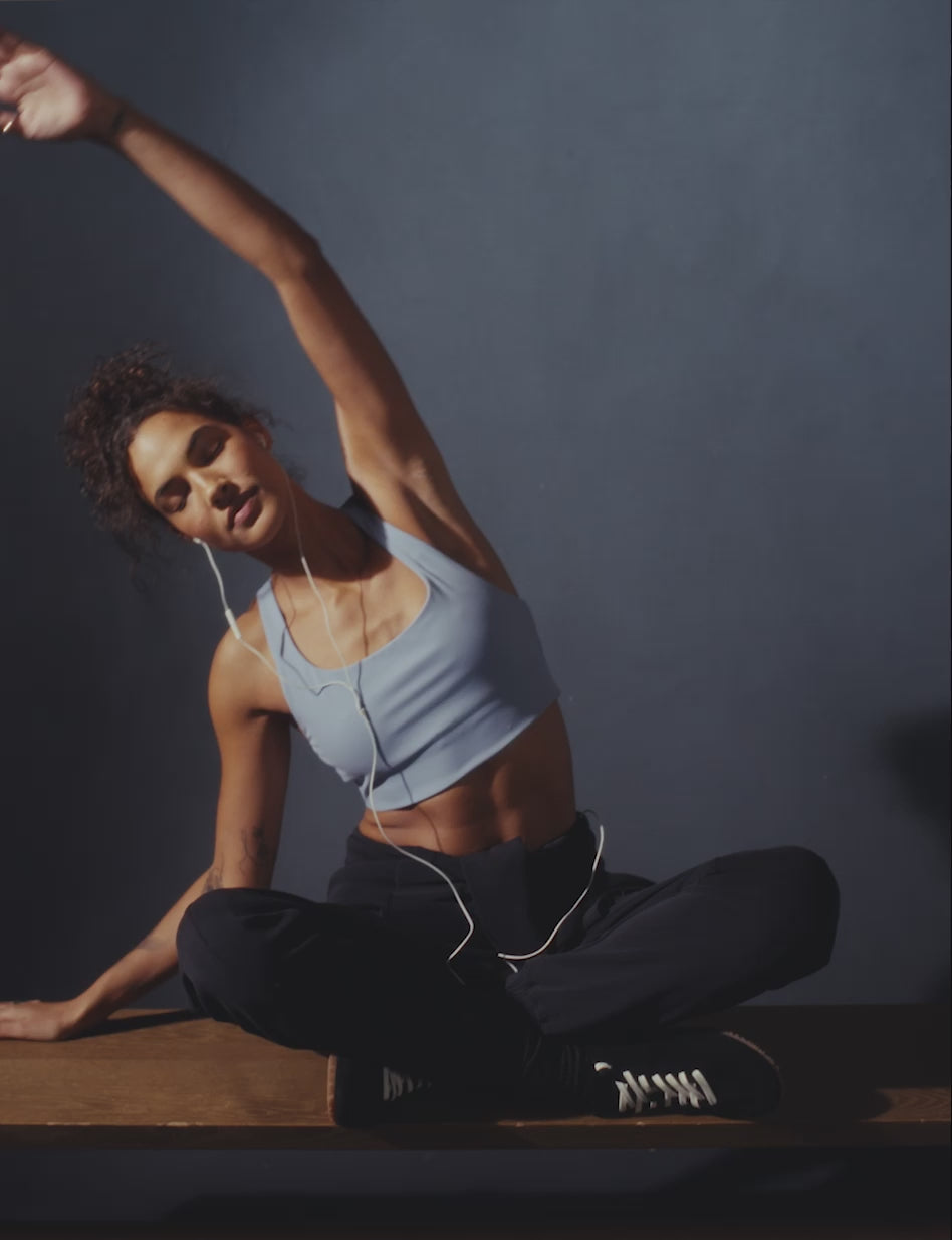 Low Impact Racerback Sports Bra::Black::hover-plp-2