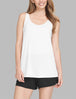 Women's Second Skin Sleep Tank::White