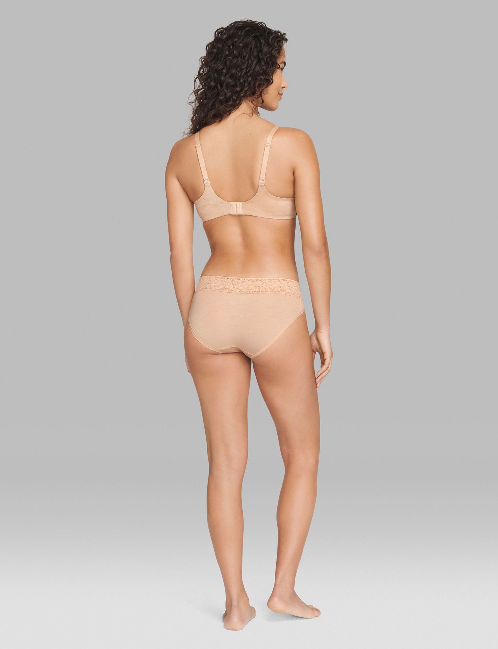 Women's Second Skin Brief, Lace Waist