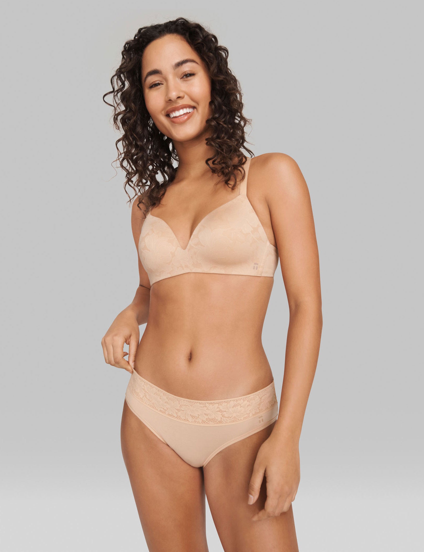 Women's Second Skin Brief, Lace Waist