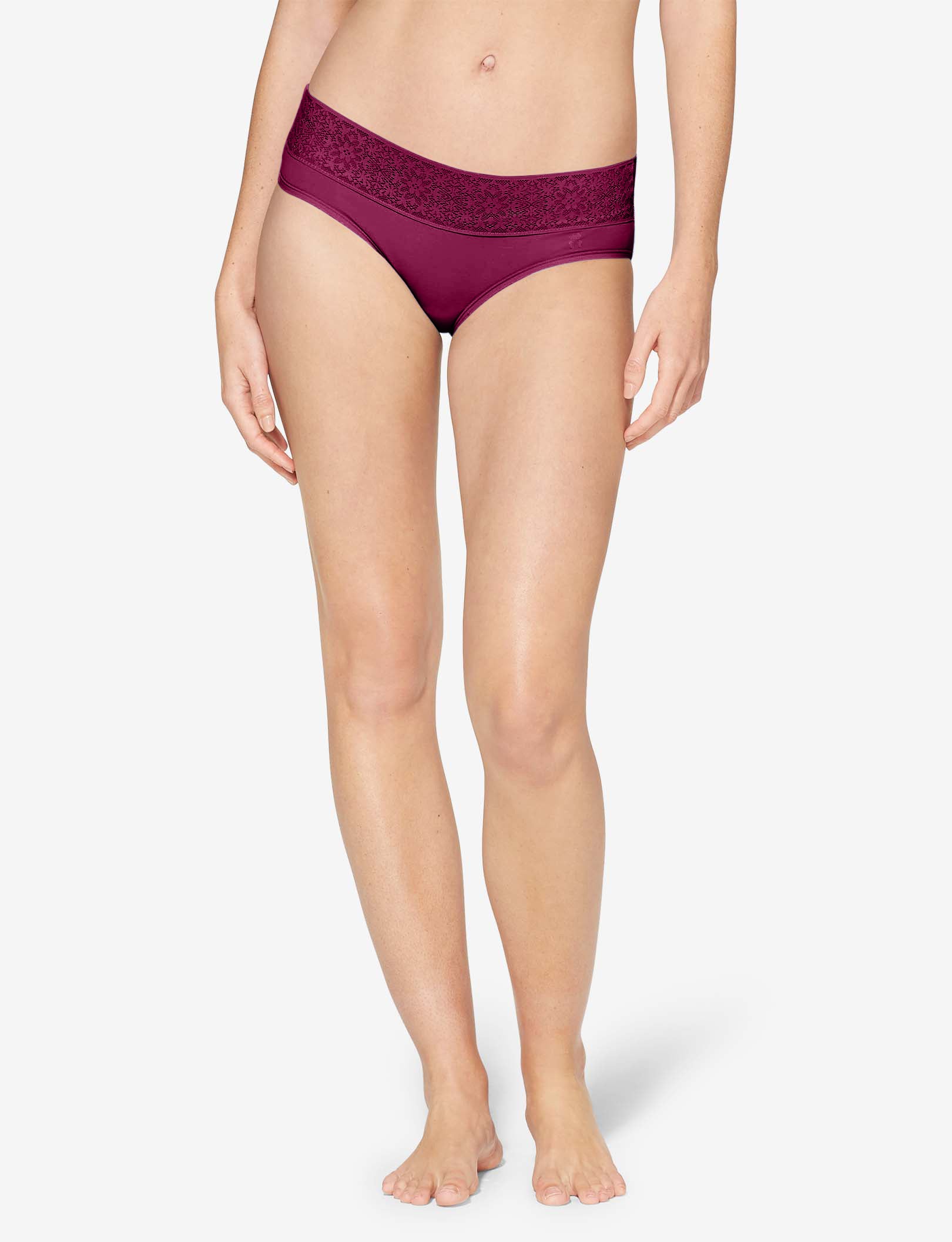 Women's Cool Cotton Brief, Lace Waist