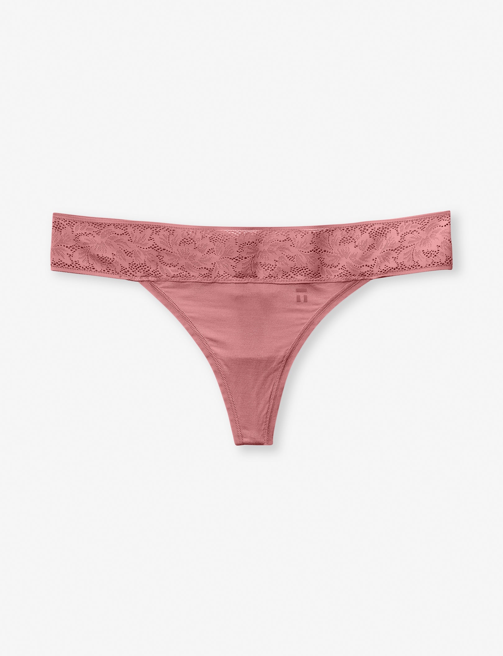 Women's Second Skin Thong, Lace Waist