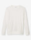 Women's Zen Ribbed Crew Neck Sweatshirt::Coconut Milk::Swatch