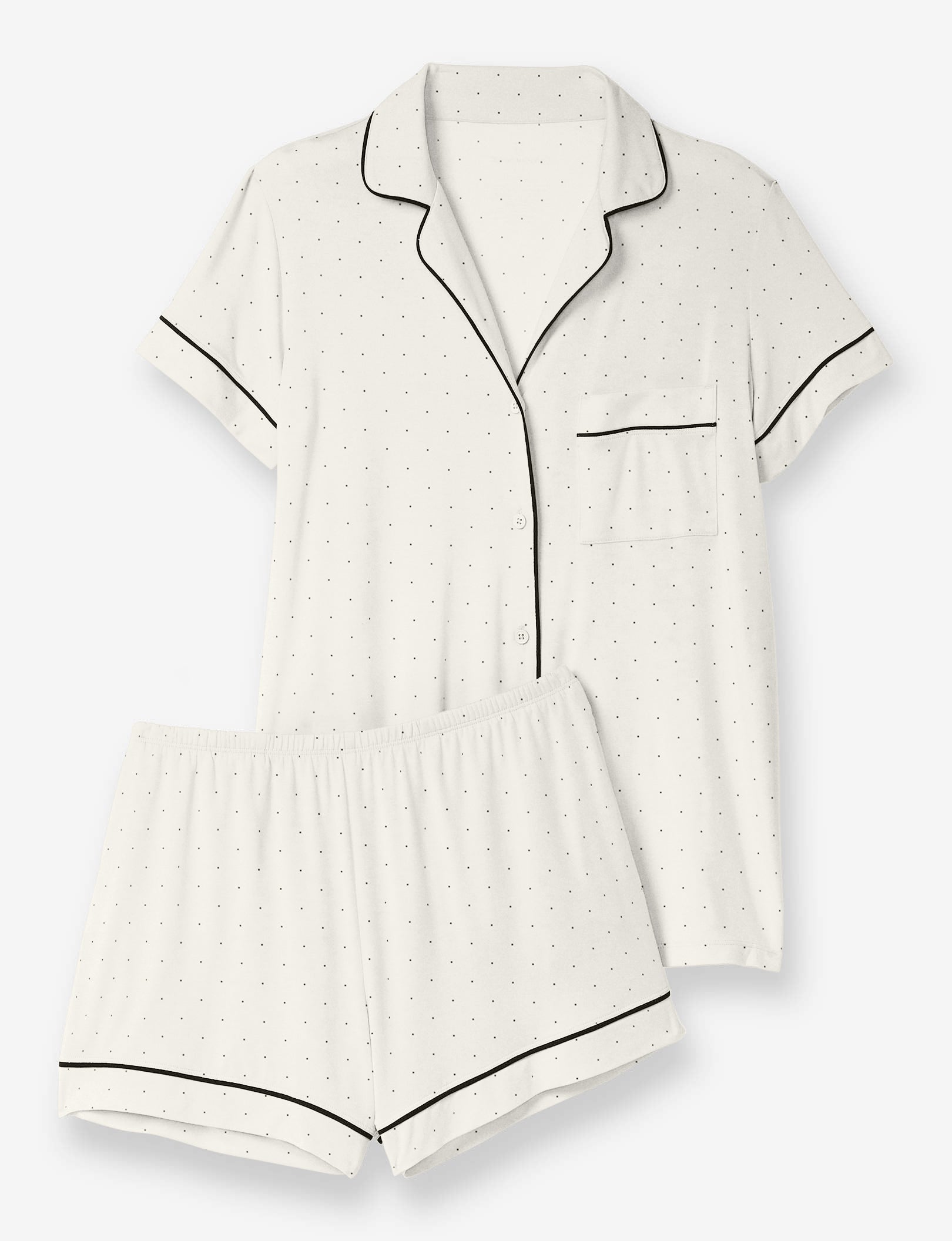 Women's Short Sleeve Top & Short Pajama Set